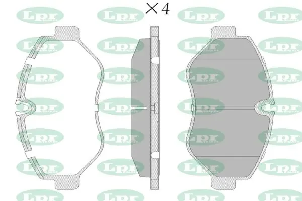 Klocki hamulcowe przednie tarczowe 05P1275 LPR