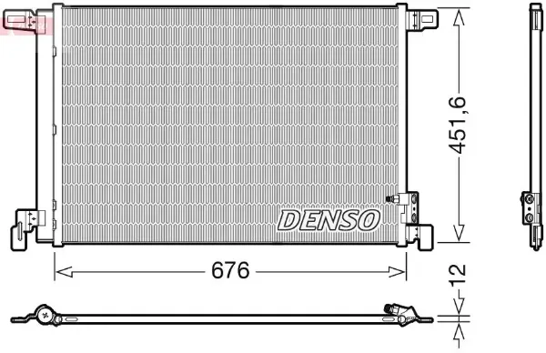 Chłodnica klimatyzacji DCN02008 Denso