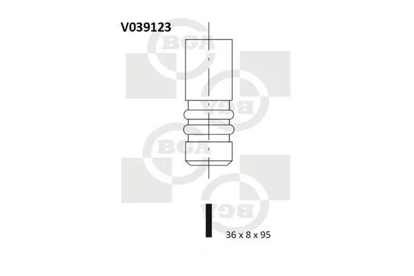 Zawór dolotowy/ssący V039123 BGA