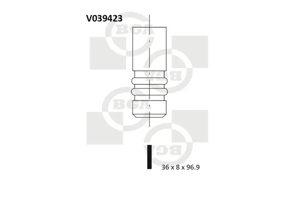 Zawór dolotowy/ssący V039423 BGA