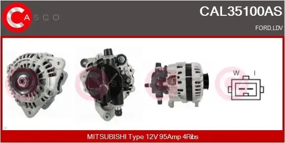 Alternator CAL35100AS Casco