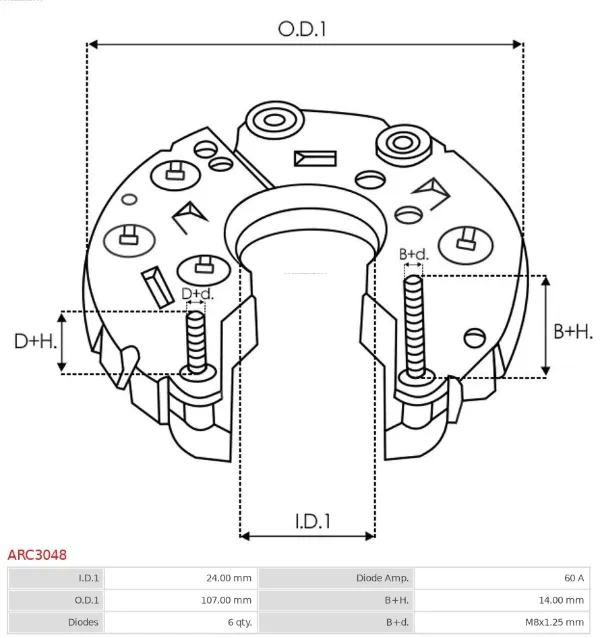 Regulator alternatora (przekaźnik ładowania) 593830 VALEO