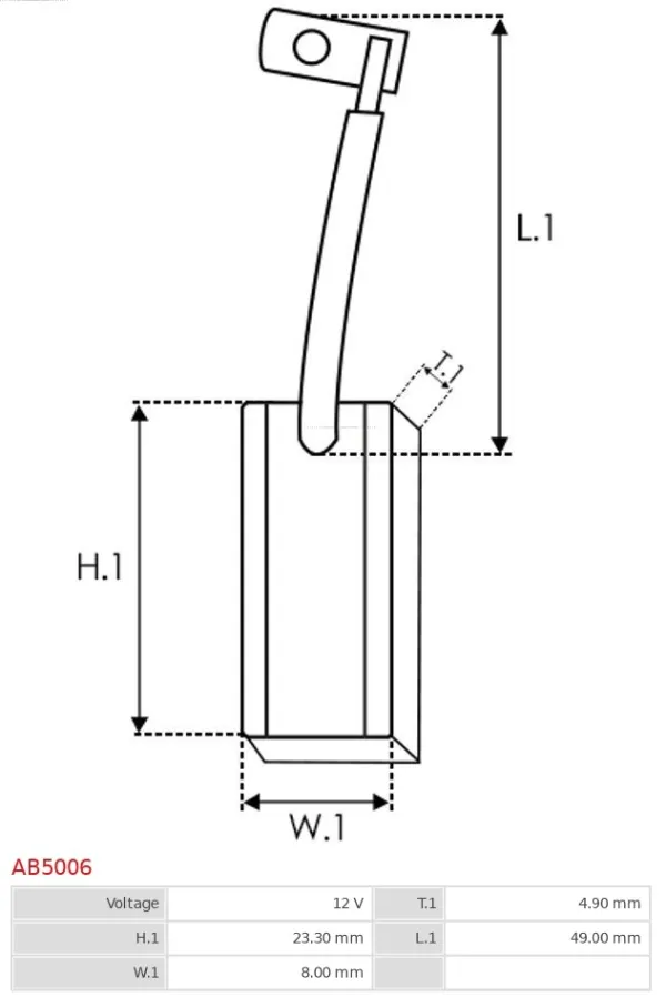 Szczotka alternatora AB5006 As-pl