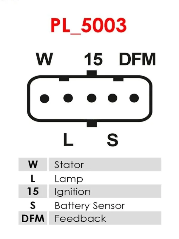 Regulator alternatora (przekaźnik ładowania) ARE0054 As-pl