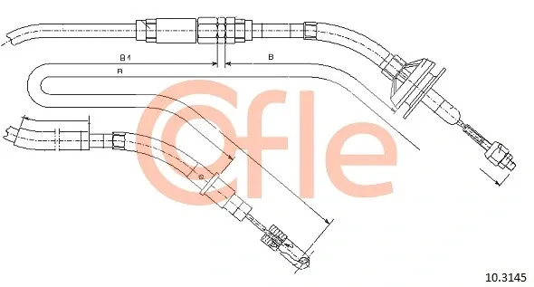 Linka sprzęgła 103145 Cofle