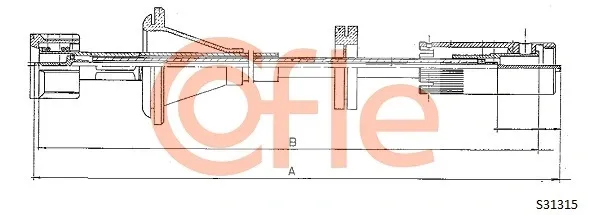 Linka prędkościomierza S31315 Cofle