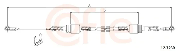 Linka dźwigni zmiany biegów podwójna Fiat Stilo 192