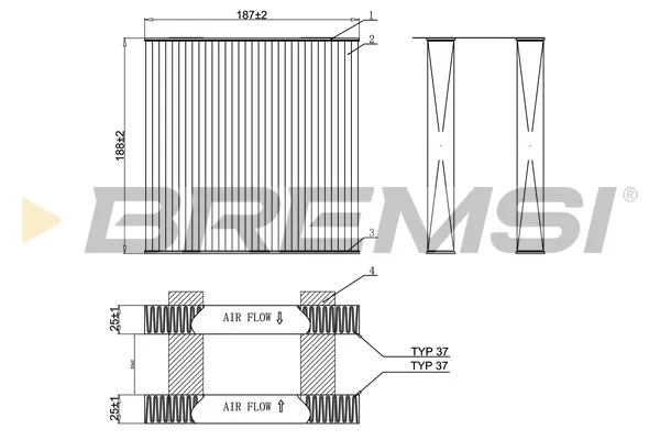 Filtr kabiny FC0892 Bremsi
