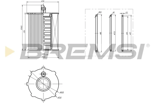Filtr oleju FL0135 Bremsi
