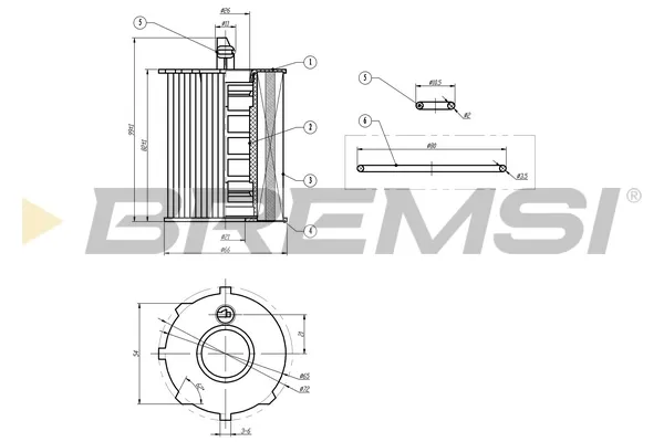 Filtr oleju FL0022 Bremsi