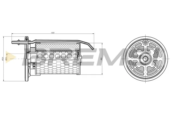 Filtr paliwa FE0362 Bremsi