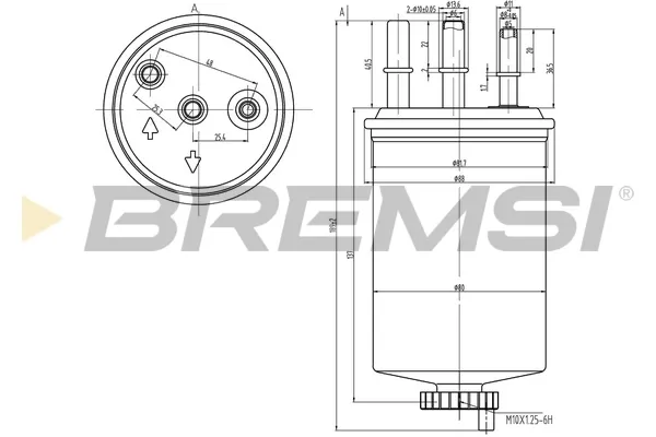 Filtr paliwa FE0828 Bremsi