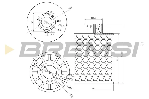 Filtr paliwa FE0150 Bremsi