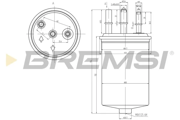 Filtr paliwa FE0048 Bremsi