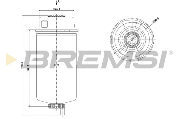 Filtr paliwa FE0778 Bremsi