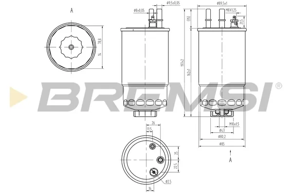 Filtr paliwa FE0373 Bremsi