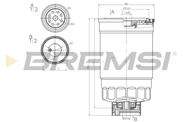 Filtr paliwa FE0379 Bremsi