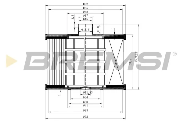 Filtr paliwa FE0041 Bremsi