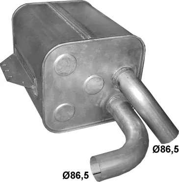 Tłumik, tylna część A9734900001 Mercedes