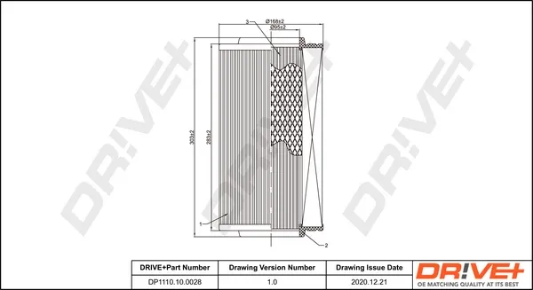 Filtr powietrza DP1110100028 Dr!ve+