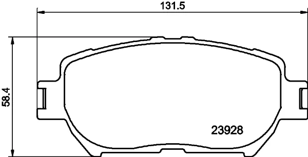 Klocki hamulcowe przednie tarczowe NP1017 Nisshinbo