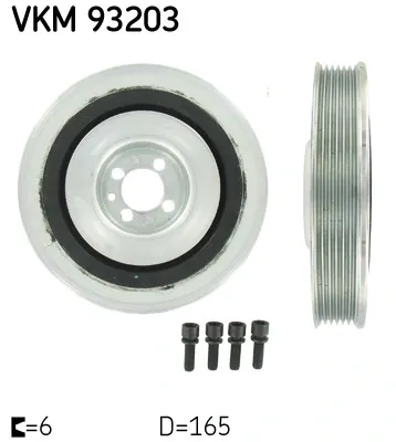 Koło pasowe wału korbowego VKM93203 SKF