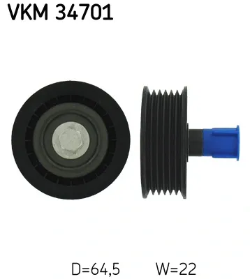 Rolka prowadząca, kierunkowa paska napędowego VKM34701 SKF