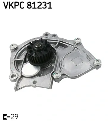 Pompa chłodząca wodna VKPC81231 SKF