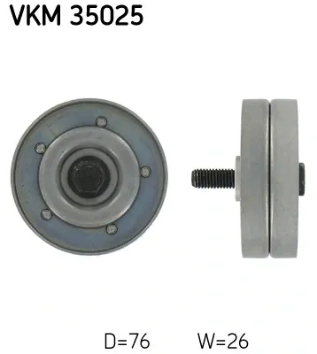 Rolka napinacza paska napędowego VKM35025 SKF