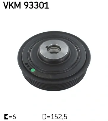 Koło pasowe wału korbowego VKM93301 SKF