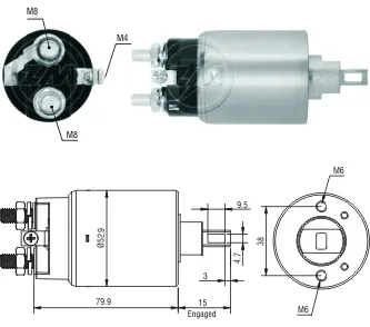 Elektromagnes rozrusznika ZM3981 ZM