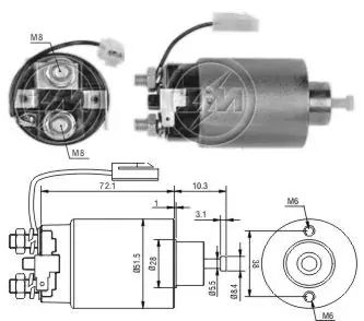 Elektromagnes rozrusznika GREAT WALL Hover CC646