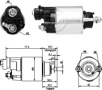Elektromagnes rozrusznika Honda Jazz GD, GE