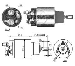 Elektromagnes rozrusznika SsangYong Kyron 