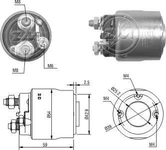 Elektromagnes rozrusznika ZM498 ZM