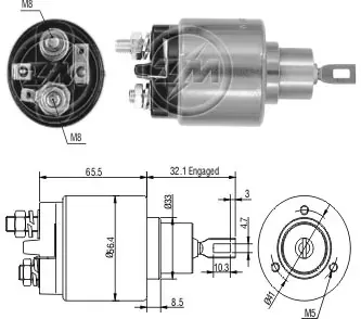 Elektromagnes rozrusznika ZM573 ZM