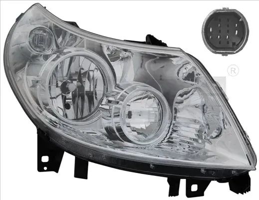 Reflektor lewy 2011334052 TYC