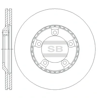 Tarcza hamulcowa przednia Hyundai H100 P