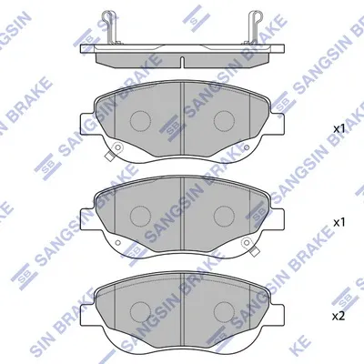 Klocki hamulcowe przednie tarczowe SP1577 Hi-q