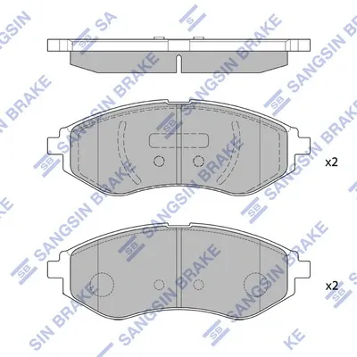 Klocki hamulcowe przednie tarczowe SP1158 Hi-q