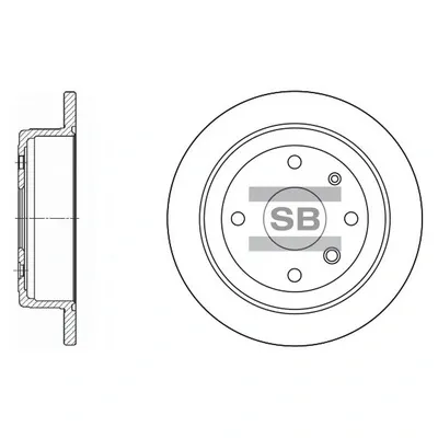 Tarcza hamulcowa tylna Chevrolet Evanda V200
