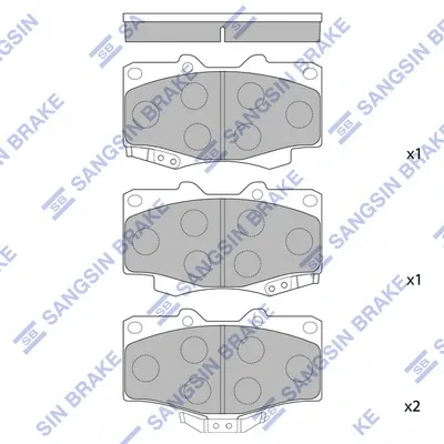 Klocki hamulcowe przednie tarczowe SP1222 Hi-q