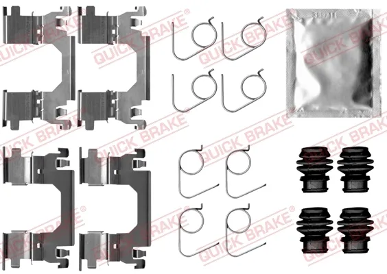Zestaw sprężynek do mocowania klocków tarczowych przednich 1090053 Quick Brake