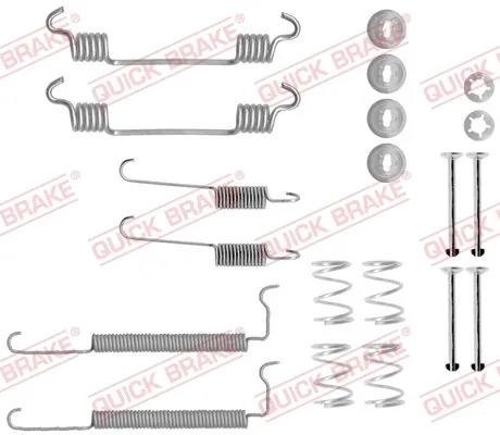Zestaw montażowy szczęk hamulcowych tylnych 1050710 Quick Brake