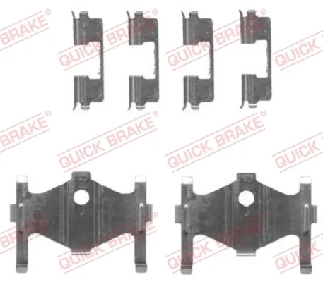 Zestaw sprężyn do mocowania tylnych klocków tarczowych 1091710 Quick Brake