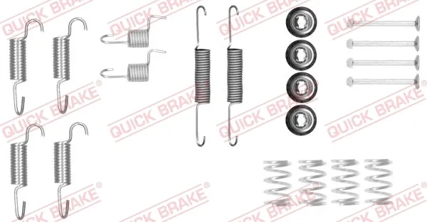 Zestaw montażowy szczęk hamulcowych tylnych 1050025 Quick Brake