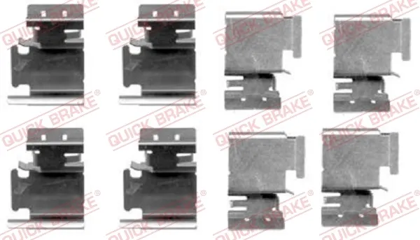 Zestaw sprężyn do mocowania tylnych klocków tarczowych 1091298 Quick Brake