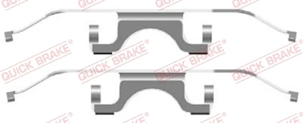 Zestaw sprężynek do mocowania klocków tarczowych przednich 1091702 Quick Brake