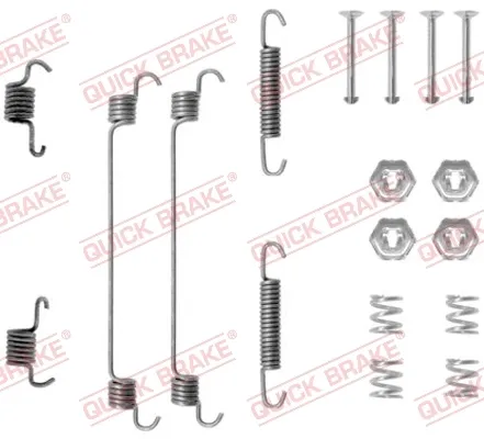Zestaw montażowy szczęk hamulcowych tylnych 1050657 Quick Brake