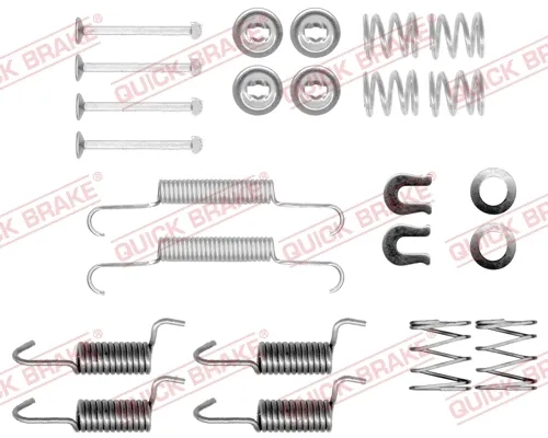 Zestaw montażowy szczęk hamulcowych tylnych 1050010 Quick Brake